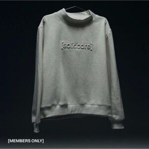 [solidcore] Light Gray Embroidered mockneck Sweatshirt 2025 solidays prize
